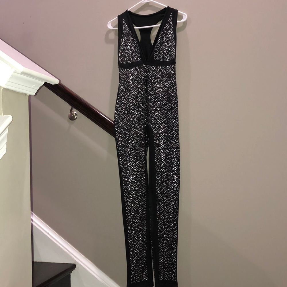 Black embellished jumpsuit